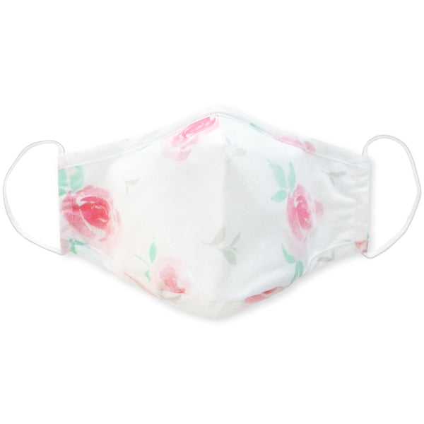 3-Layer Cotton Chambray Face Mask, Watercolor Floral, 6 Prepack