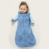 Cozy Puff Non-Weighted zzZipMe Sack + Pajama Gown Set, Blue