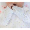 Cotton Knit Non-Weighted zzZipMe Sack Set - Heavenly Floral and Tiny Triangles Shimmer, Pink
