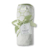 Organic Hooded Towel - Mod Circles on Ivory, Kiwi