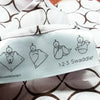 Marquisette Swaddle Blanket - Jewel Tone Circles, True Blue - ONLY 1 LEFT