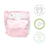 Amazing Baby SmartNappy Hybrid Reusable Cloth Diaper Cover + 1 Reusable Tri-Fold Insert + 1 Reusable Booster - Pastel Pink