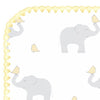 Ultimate Swaddle Blanket - Elephant & Chickies, Pastel Yellow
