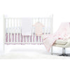 Crib Skirt - Jewel Tone Stripes - Pink, Gray, & Very Berry