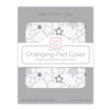 Muslin Changing Pad Cover - Sterling Starshine Shimmer