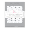 Muslin Changing Pad Cover Tiny Dotted Scallop with Shimmer