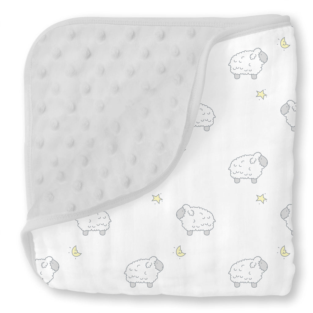 Muslin Snuggle Blanket - Lambs