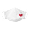Kids Face Mask, 3-Layer Cotton Chambray, White, Cuppa Hot Cocoa