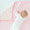 Muslin Snuggle Blanket - Heavenly Floral Shimmer