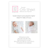Muslin Fitted Crib Sheet - Bunnie + Geo Floral, Pastel Pink