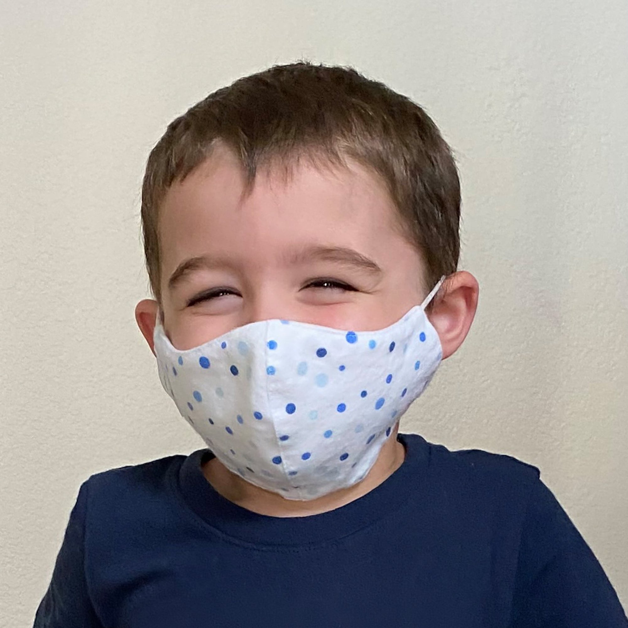 Kids Face Mask, Cloth NonMedical Mask Plain White SwaddleDesigns