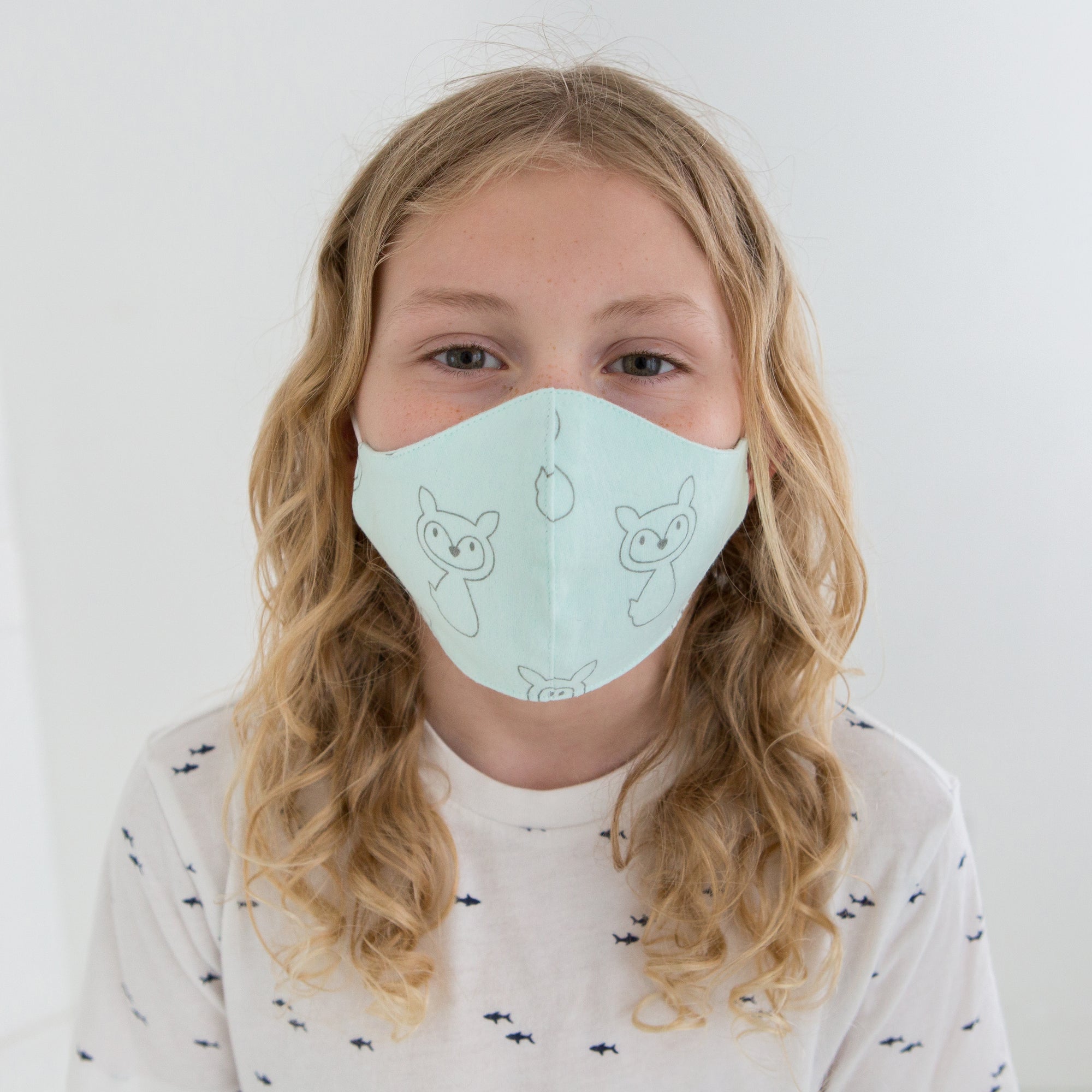 Kids Face Mask, Cloth NonMedical Mask Plain Denim SwaddleDesigns
