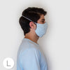 2-Layer Cotton Flannel Face Mask, Faded Denim, 6 Prepack