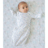 Cotton Knit Pajama Gown - Tiny Triangles Shimmer, Blue