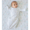 Muslin Non-Weighted zzZipMe Sack Set - Ahoy! + Tiny Triangles Shimmer, Pastel Blue