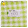 Ultimate Swaddle Blanket - Puppytooth - Kiwi with Pure Green Trim