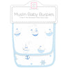 Muslin Baby Burpies - Classic Collection (Set of 2), Pastel Blue