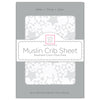Muslin Fitted Crib Sheet - Starshine - Sterling