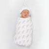 Marquisette Swaddle Blanket - Little Bunnie, Pastel Pink - ONLY 3 LEFT!