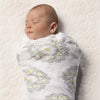 Marquisette Swaddle Blanket - Medallions, Yellow