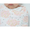 Muslin Swaddle Blankets - Heavenly Floral with Touch of Gold Shimmer (Set of 4)