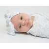 Muslin Swaddle Single - Lillie, Sterling and Dark Gray