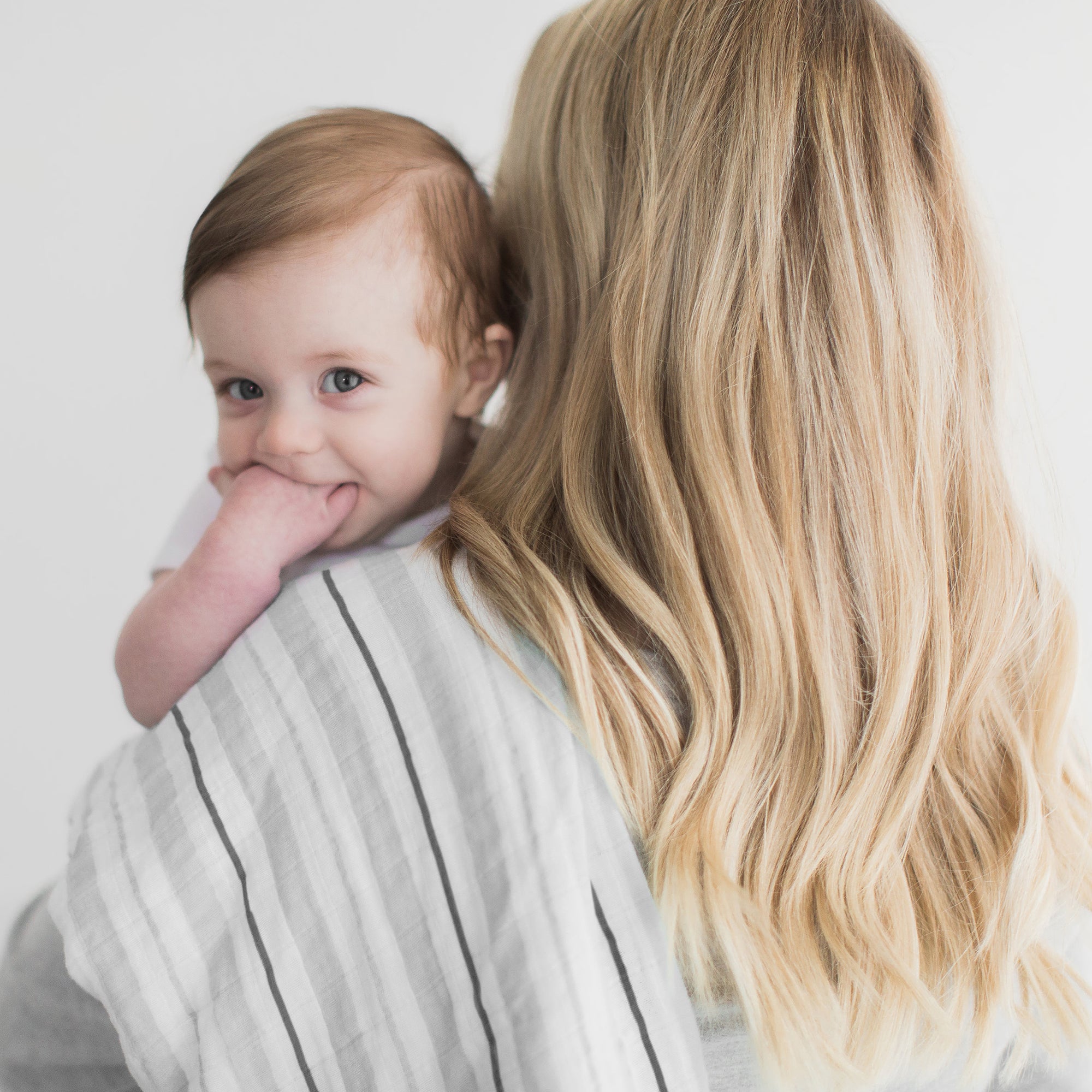 Muslin Swaddle Blankets Hedgehogs & Stripes, Soft Black, Grays, Touc