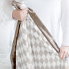 Stroller Blanket - Forever Diamonds, Taupe Gray, Large, 30x40 inches