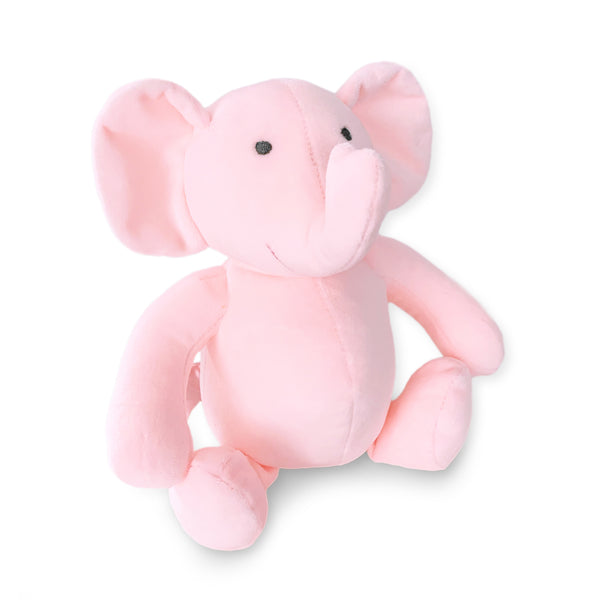 Stuffed Animal Plush Toy - Pastel Pink Baby Elephant