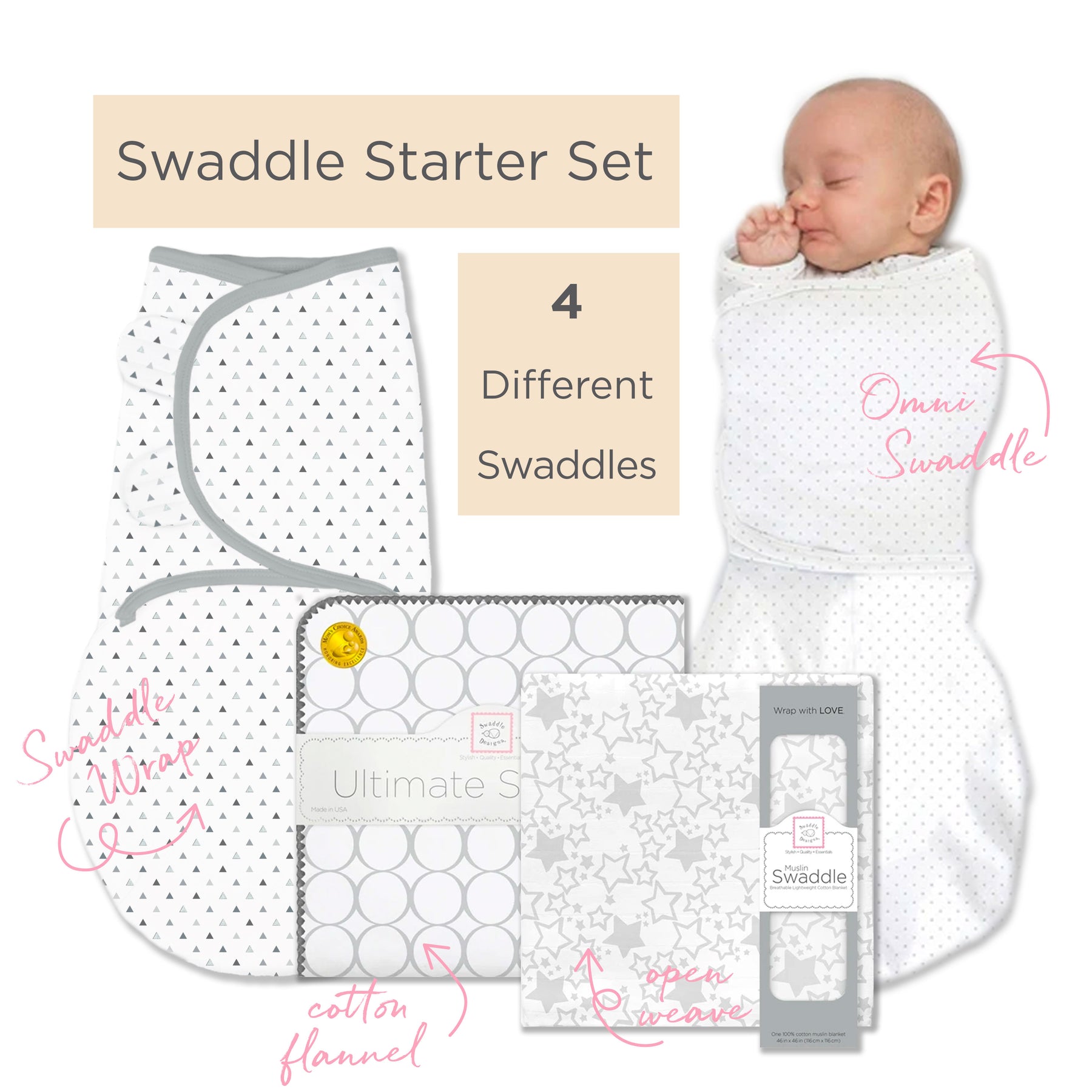 Swaddle Starter Sets SwaddleDesigns