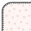 Ultimate Swaddle Blanket - Soft Black Pearl Bubble Dots on Soft Pink
