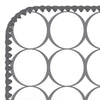 Ultimate Swaddle Blanket - Soft Black Pearl Mod Circles on White