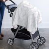 Ultimate Swaddle Blanket - Brown Mod Circles on Pastel Pink