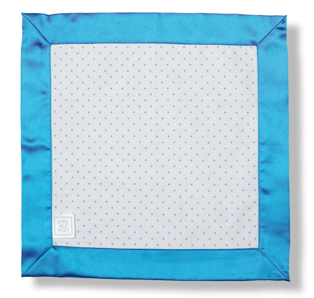 Cotton Baby Lovie - Polka Dots, Blue - Customized