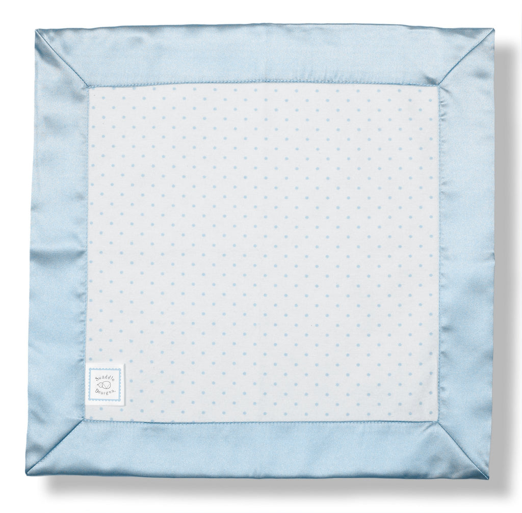 Cotton Baby Lovie - Polka Dots, Pastel Blue - Customized