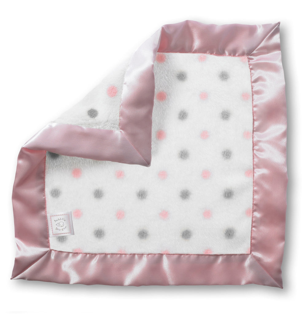 Cozy Baby Lovie - Sterling Dots with Pastel, Pastel Pink - Customized
