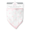 Muslin Bandana Bib - French Dots, Pastel Pink