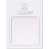 Flannel Fitted Crib Sheet - Fresh Pastel Polka Dot, Pastel Pink