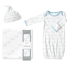 Muslin Swaddle, Gown and Hat - Gift Set