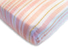 Muslin Fitted Crib Sheet - Stripes Shimmer