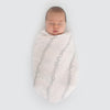 Marquisette Swaddle Blanket - Champagne, Soft Black Pearl on Soft Pink - LIMITED TIME DEAL