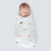 Marquisette Swaddle Blankets - Watercolor Ice Cream Cones & Multi-Dots