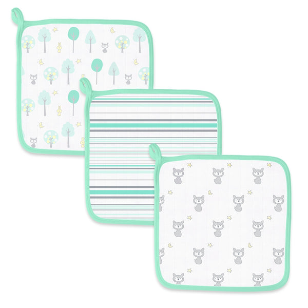 12 Pack New Born Starter Kit - Wash Cloths / Burp Cloths