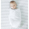 Muslin Swaddle Single - Dotted Scallops - Grays with Touch of Silver Shimmer