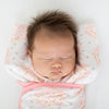 Omni Swaddle Sack with Wrap -  Arms Up Sleeves & Mitten Cuffs, Heavenly Floral, Pink