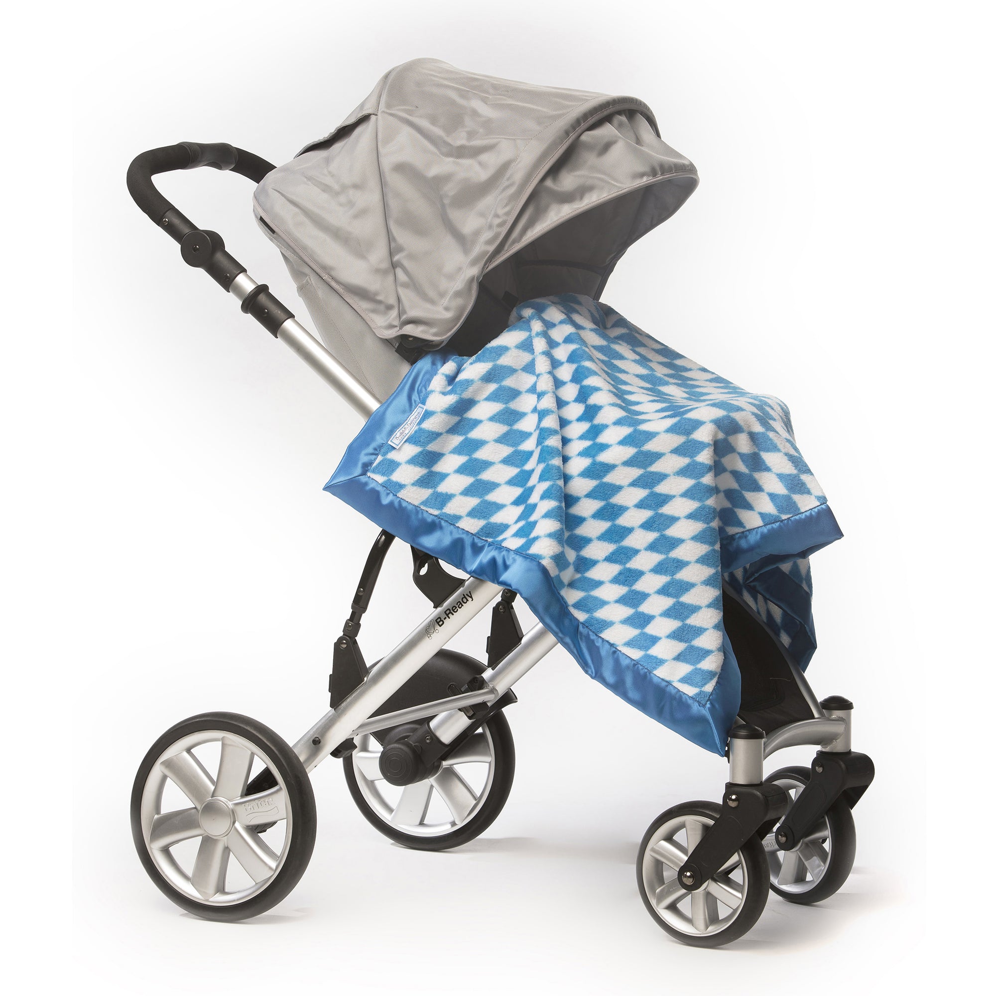 Stroller Blanket Forever Diamonds, Blue, Large, 30x40 inches