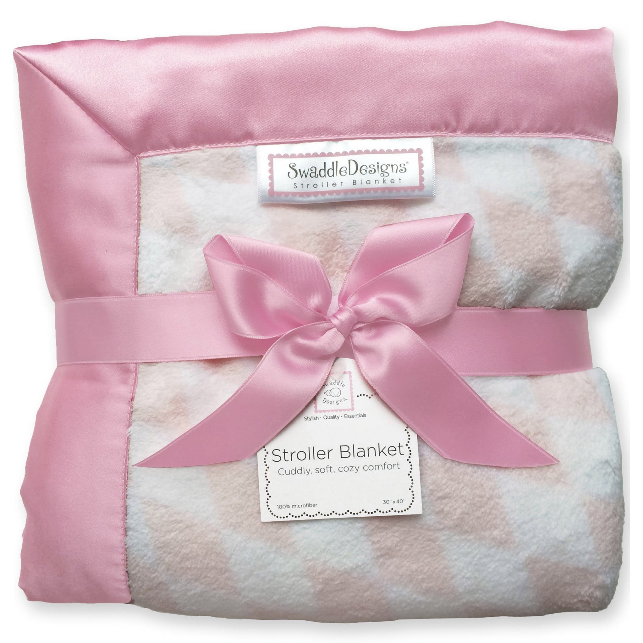 Cozy Stroller Blankets Personalize Monogram for Baby SwaddleDesigns