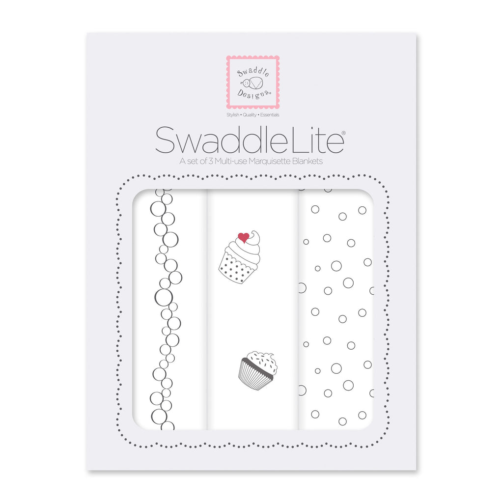 SwaddleLite - Celebrate White and Soft Black