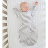 Flannel Fitted Crib Sheet - Brown Polka Dots, Lime