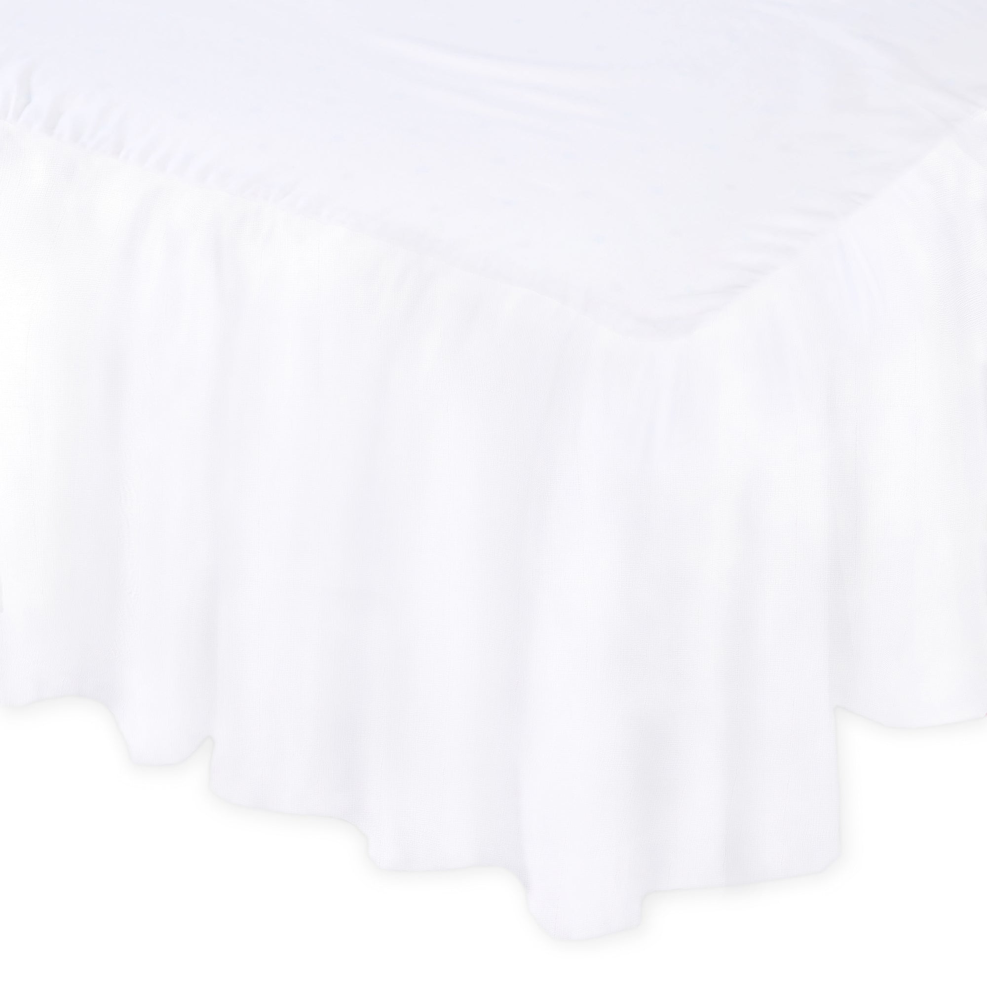 Crib Skirt - Pure White – SwaddleDesigns